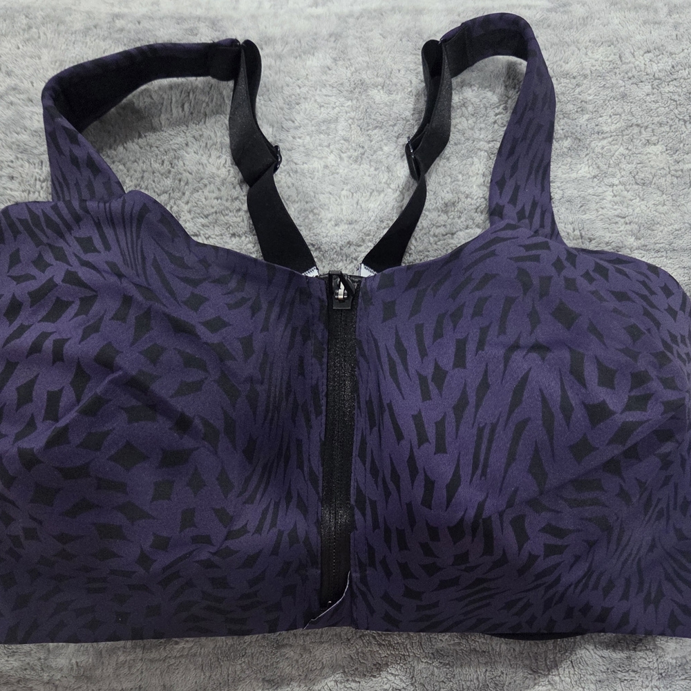 Victoria's Secret Black and Purple Sports Bra